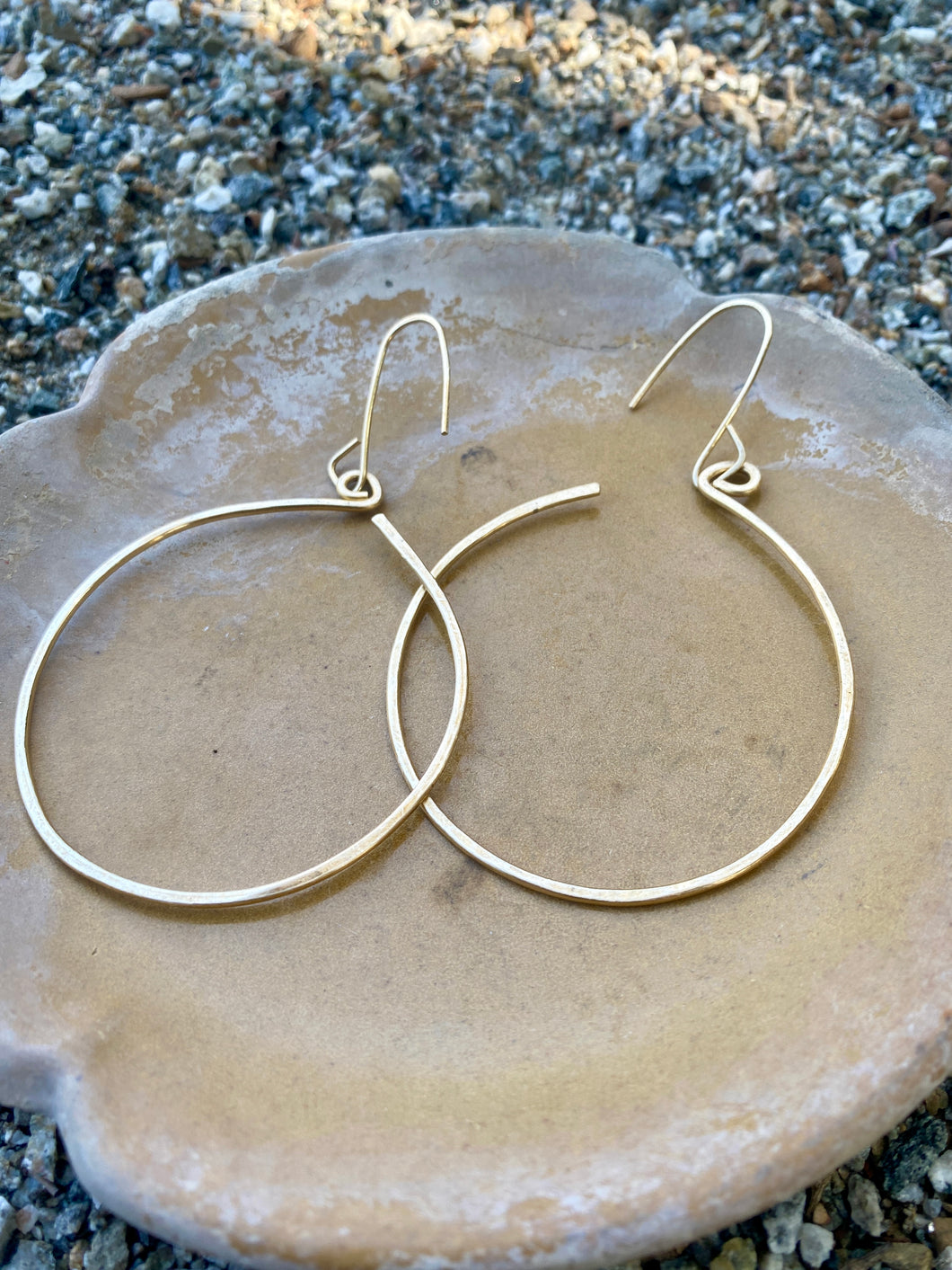 Perfect Brass Hoops